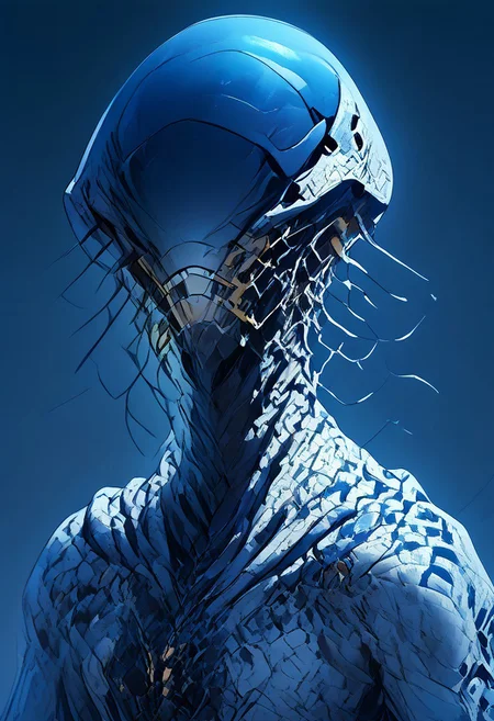 score_9, score_8_up, score_7_up, best quality, robot man, solo, mcnm, tactical helmet, teeth parts, yellow Streamlined tactical armor, armor made of snake scales, snake scales,
snake_hybrid, snake scale patterned, standing, complementary color background, mix of colors psychedelic background,SCLPT, sculpture style,realistic,snake_hybrid.marble skin,armor made of snake scales