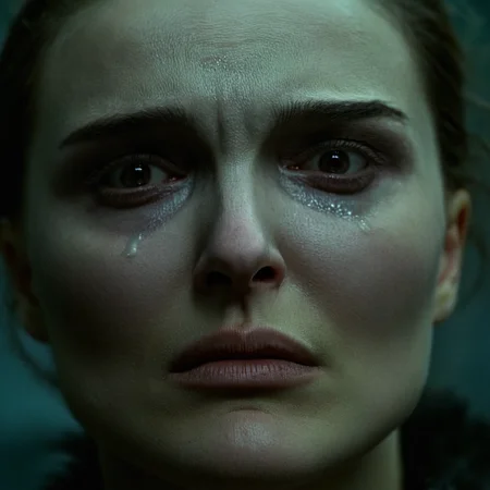 cinematic film still of <lora:shell shock style:1>
A cinematic Kodak Fujifilm picture of a sad teary crying Black Swan a wrinkly face, tired, fatigue, unhappy, glum, melancholy, miserable, sorrowful, dejected, disconsolate, downhearted, downcast, realism, realistic, dispirited, desolate, oppressed, panic, fear, Combat stress reaction, shell shock style, solo, gloves, blurry, dark, female focus
<lora:crying style:0.8>
<lora:Black Swan:0.8>, shallow depth of field, vignette, highly detailed, high budget, bokeh, cinemascope, moody, epic, gorgeous, film grain, grainy