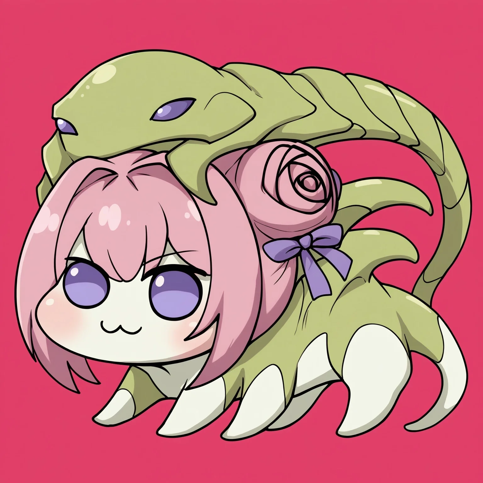 score_9, score_8_up,score_7_up, source_anime,
BREAK
alien,1girl,doro, creature, :3, chibi, pink hair, purple eyes, hair bun, hair bow, no humans, white skin, four legs, solid circle eyes, no pupils, solo,
<lora:Potat-Alienfier-V1PN:-2.1> <lora:Doro_X_PDXL_V1:0.8>