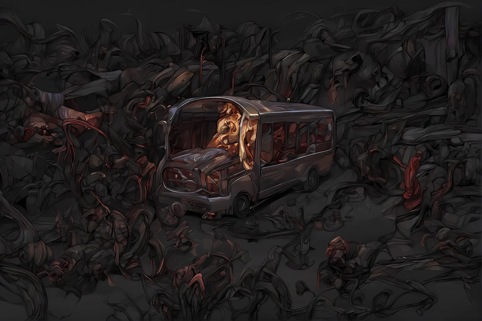 score_9, 
<lora:disco_elysium_v1_pruned>, de_thought, 
bus, no humans, grey theme, 
high resolution, Masterpiece