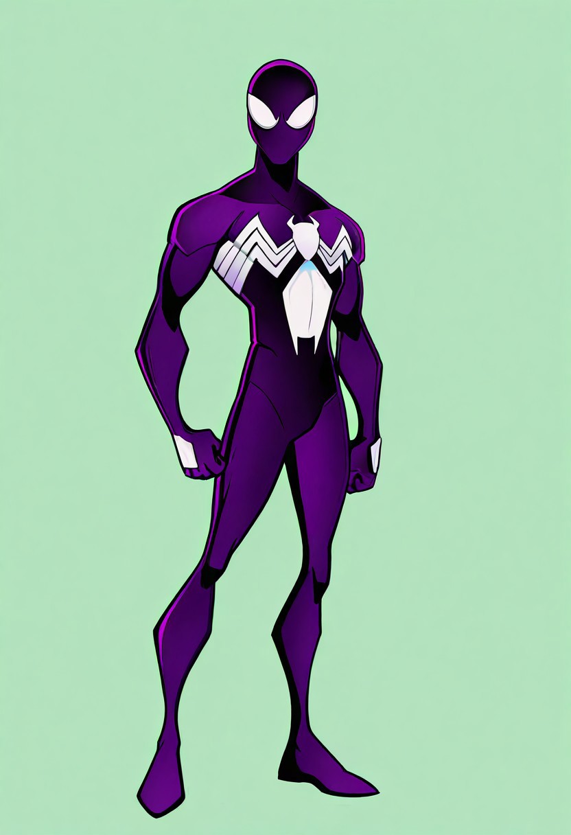 best quality, very aesthetic, absurdres, official art, male focus, 1boy, solo, black bodysuit, mask, superhero, muscular, white eyes, full body, male focus, standing, best quality, masterpiece, high quality, newest, absurd, highres, incredibly absurdres, anime screencap, simple background
