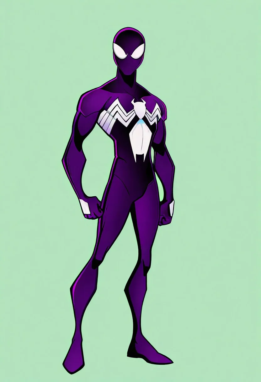 best quality, very aesthetic, absurdres, official art, male focus, 1boy, solo, black bodysuit, mask, superhero, muscular, white eyes, full body, male focus, standing, best quality, masterpiece, high quality, newest, absurd, highres, incredibly absurdres, anime screencap, simple background