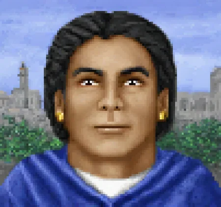 cinematic still Original HoMM2 style portrait of a male knight with short, dark hair. The subject has a neutral expression with brown eyes and a small scar on the right cheek. He is wearing a blue cloak with a gold clasp, purple medieval garment under white shirt, and a single gold earring in the left ear. The background features a medieval cityscape with buildings and a clear blue sky, rendered in the same pixel art style . emotional, harmonious, vignette, 4k epic detailed, shot on kodak, 35mm photo, sharp focus, high budget, cinemascope, moody, epic, gorgeous, film grain, grainy, Original HoMM2 style portrait of a male knight with short, dark hair. The subject has a neutral expression with brown eyes and a small scar on the right cheek. He is wearing a blue cloak with a gold clasp, purple medieval garment under white shirt, and a single gold earring in the left ear. The background features a medieval cityscape with buildings and a clear blue sky, rendered in the same pixel art style, highly detailed, advanced cinematic, ambient light, dynamic, sharp focus, depicted colors, intricate, innocent, coherent, vibrant, expressive, very inspirational, original composition, professional, winning, full color, fine detail, extremely stylish, creative, inspiring, beautiful, epic, stunning, gorgeous, amazing, breathtaking artistic, cool