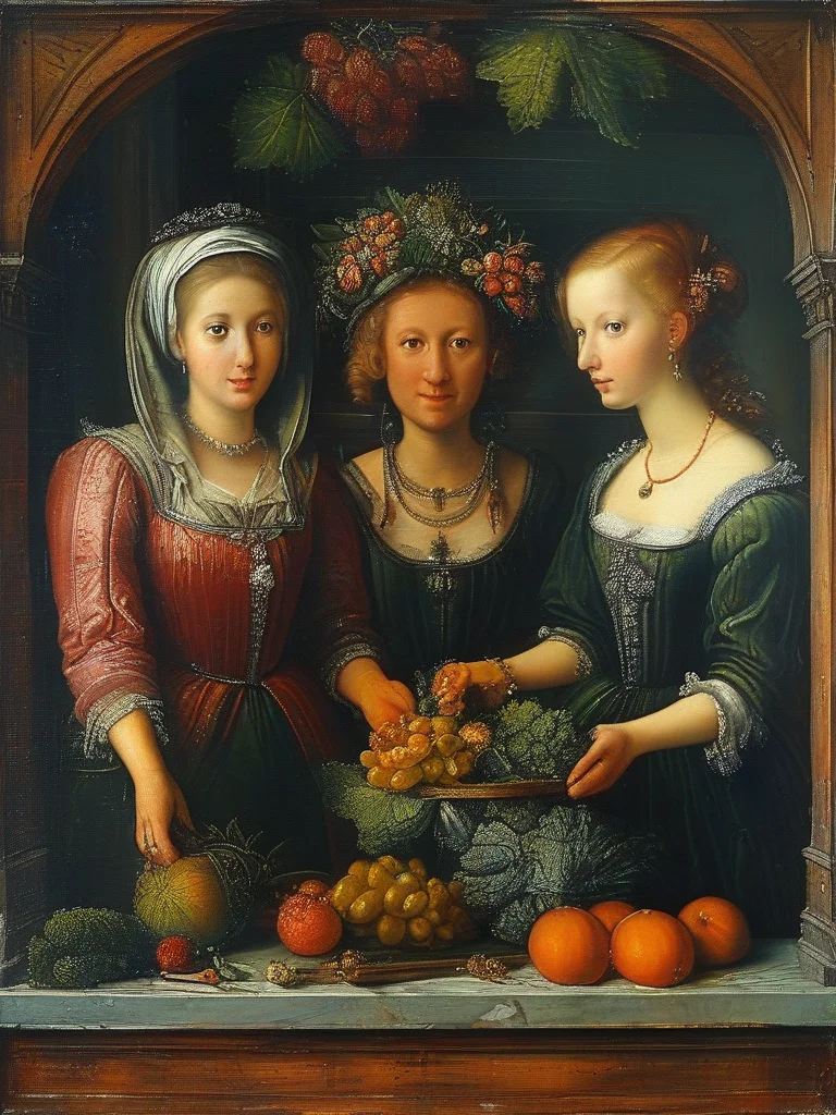 masterpiece,best quality,oil painting ,still life,<lora:tbh107-sdxl-dim64:1>,style of Albrecht Altdorfer