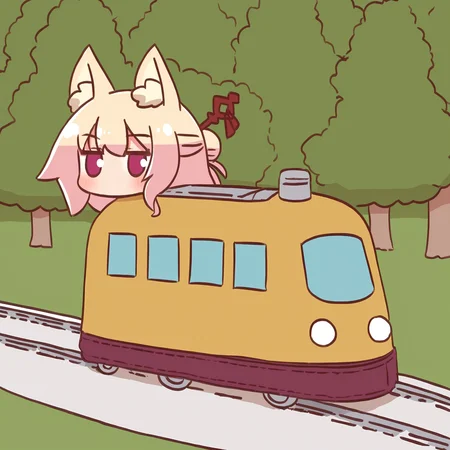 <lora:kemomimi_xl_lion:1>Kemomimi personating as a toy train,
kemomimi,objectification,outdoors,