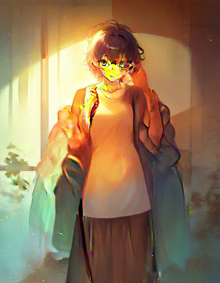 zPDXL, score_9, score_8_up, score_7_up, source_anime,1girl, solo, <lora:sdxl_lightning_4step_lora:1>