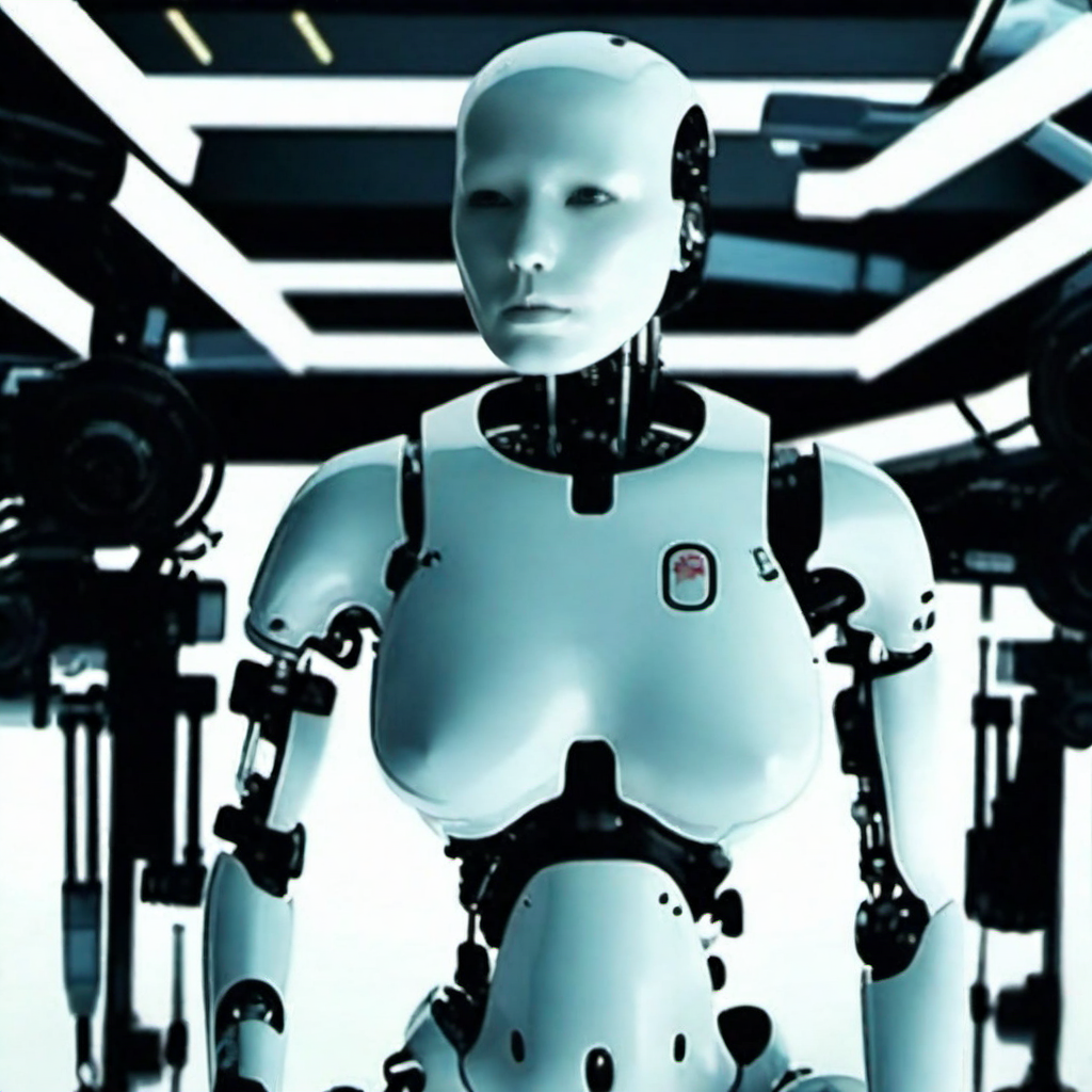 Allisfulloflove1024, robot, full body,  high technology cyberpunk background, highly detailed, photography, ultra sharp, film, bokeh, professional, 64k  <lora:lcm_lora_sdxl:1> <lora:add-detail-xl:1.5> <lora:Allisfulloflove1024:0.8>