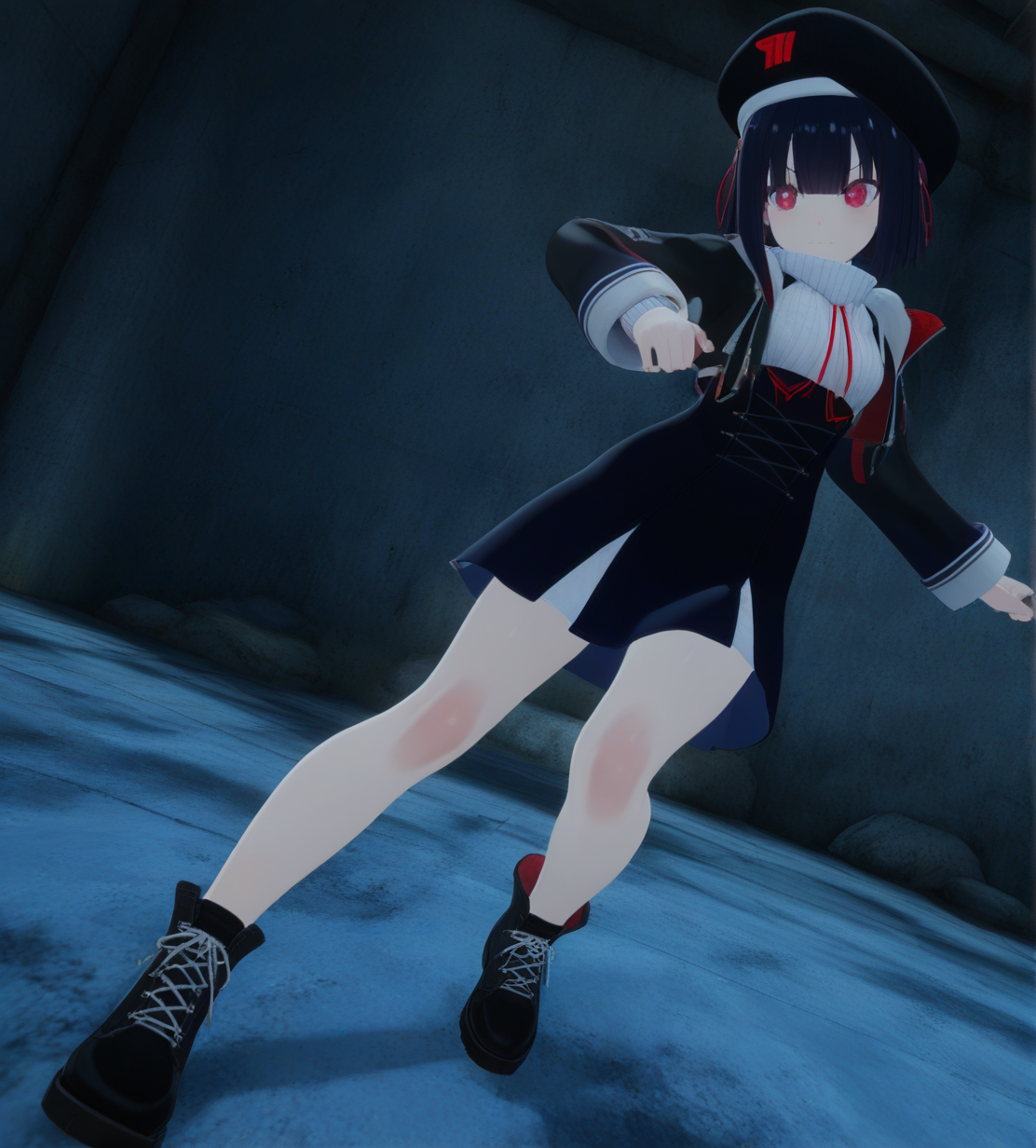 <lora:dress2A-7S:1>,1girl, dress(2A-7S),black hair,short hair,red eyes,bangs,
red ribbon,
sweater,high-waist skirt,black skirt,
black jacket,open jacket,
black beret,
black footwear,
dynamic pose, dynamic angle, animated,
very awa, masterpiece, best quality, highres, absurdes,amazing quality,very aesthetic,intricate details, <lora:hand 5.5:1>