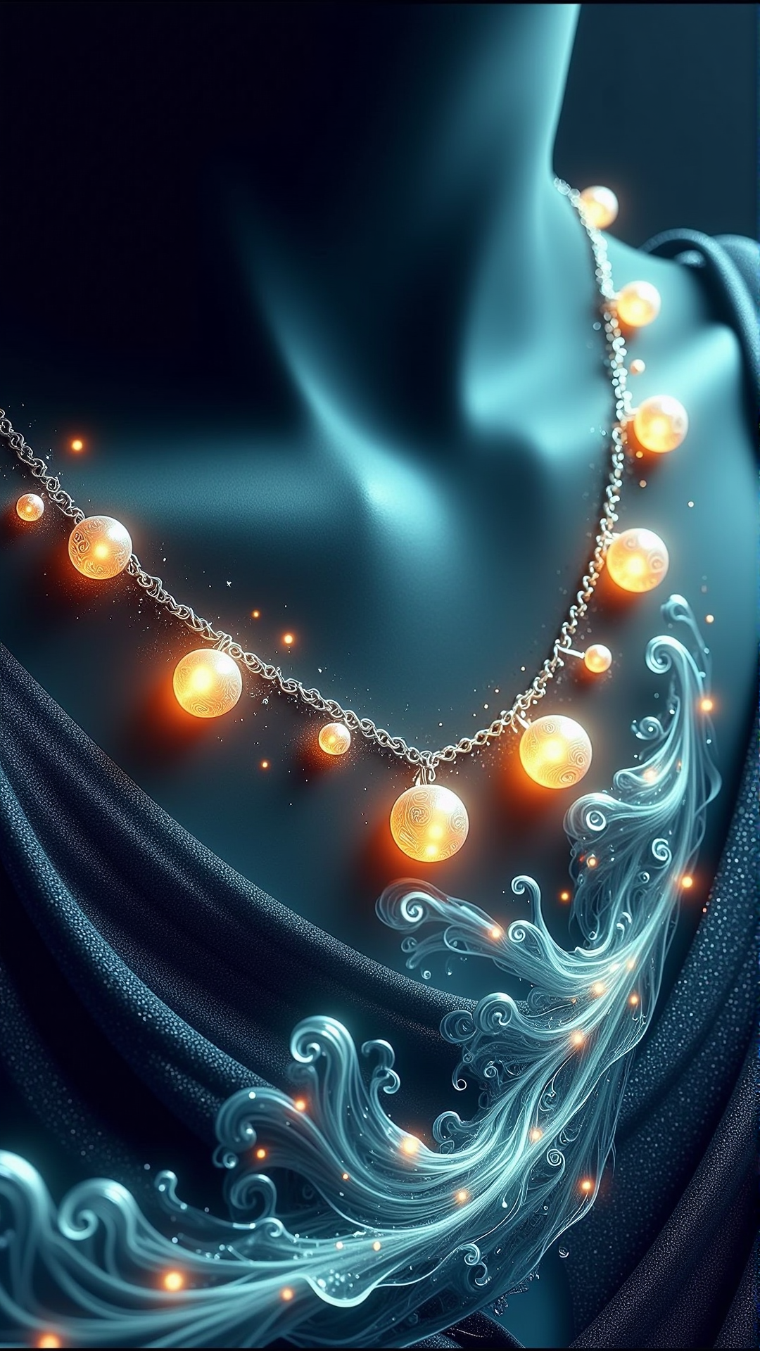 ElementMix Made from fire element: Fire A delicate silver chain winds its way around the curves of a moonlit neck, adorned with a scattering of glowing, iridescent orbs that evoke the soft luminescence of fireflies on a summer evening, each one etched with intricate, swirling patterns that seem to shimmer and dance in the flickering candlelight, as if infused with the warmth and comfort of a thousand whispered secrets, while above, the velvety blackness of night is punctuated by a sprinkling of starlight, like diamonds scattered across the velvet expanse, casting an otherworldly glow over the entire scene, which is further set off by the soft, golden light spilling from windows above, where families gather to share stories and laughter, their faces aglow with warmth and contentment.
<lora:ElementMixFlux:0.9>