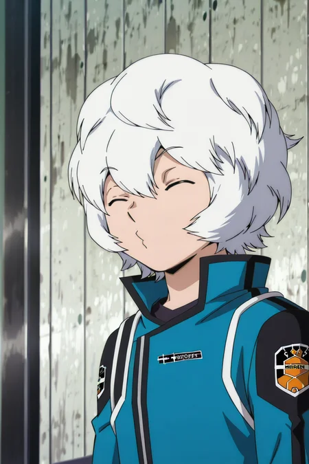 detailed background, posing,
<lora:worldtrigger.il:1>,
worldtrigger,
yuuma, tamakoma,
pursed lips, closed eyes,