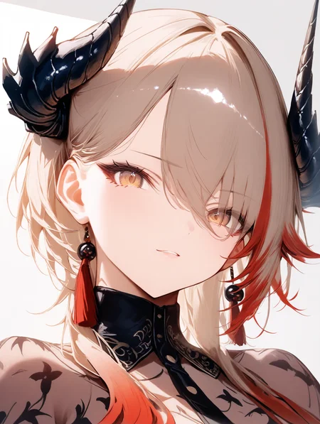 1girl, solo, kokuyou_lira,dragon horns,brown eyes, portrait,
<lora:kokuyou_lira-a4zero-v1:1>, masterpiece, high score, great score, absurdres