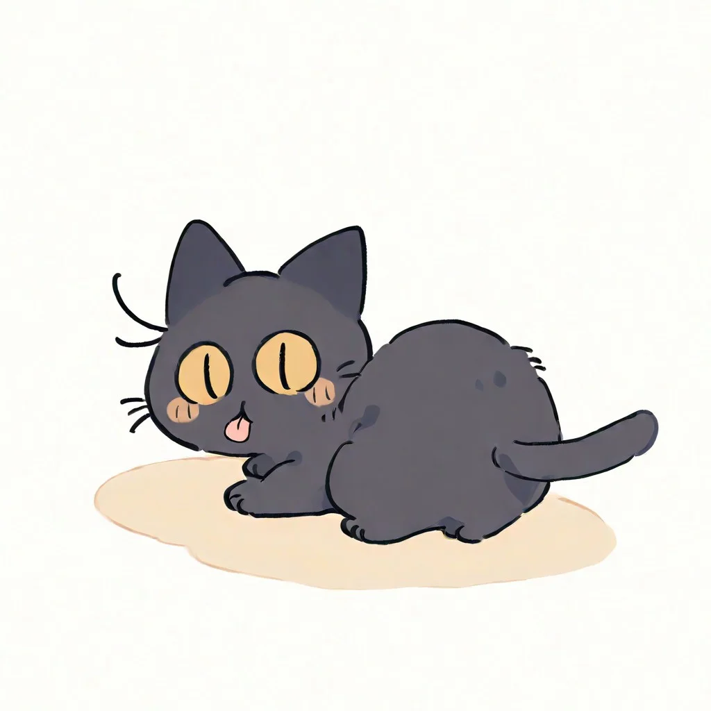 (cat:1.2), black cat, (no humans:1.1), (cute:1.2), solo, licking its butt,
\(seedyoulater\), naguru \(cyoroama\),
very awa, masterpiece, highres, absurdres, newest,
<lora:TA_trained:0.75>, chibi, <lora:ponyv4_noob1_2_adamW-000017:0.5>, <lora:shiroski:0.75>,