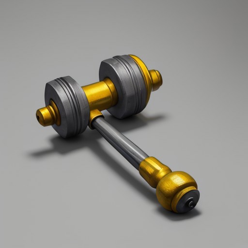 Tool hammer, gray background