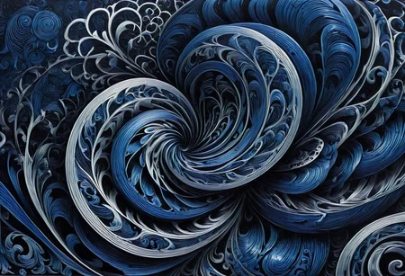 60s style, op art, dark blue and blacks ,swirling patterns, hypnotic, art by
<lora:InkArtXL_1.2:0.4> <lora:FaeTastic:0.35> . award-winning, professional, highly detailed . extremely high-resolution details, photographic, realism pushed to extreme, fine texture, incredibly lifelike, high contrast, well defined .