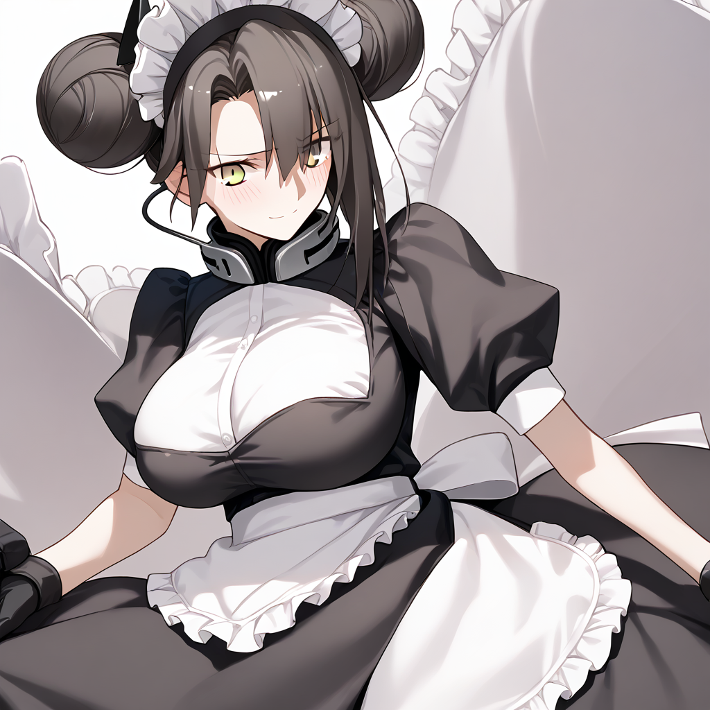 <lora:Takeuchi_Takashi_PonyXL_style_v01:1>
<lora:agent.pony:1>
score_9 , score_8_up , score_7_up , source_anime , 
masterpiece , best quality , ultra-detailed , 
BREAK
agent \(girls' frontline\), maid
1girl , woman , huge breasts , light smile , light blush , ((medusa (fate)):0.5)  , 
long black hair  , maid dress ,  
grabbing