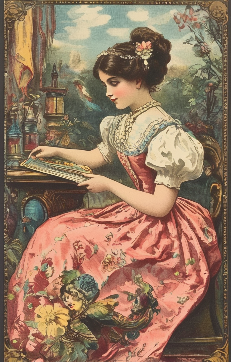 masterpiece,best quality,<lora:tbh261-sdxl:0.9>,illustration,style of Chromolithography tech genius teenage girl
