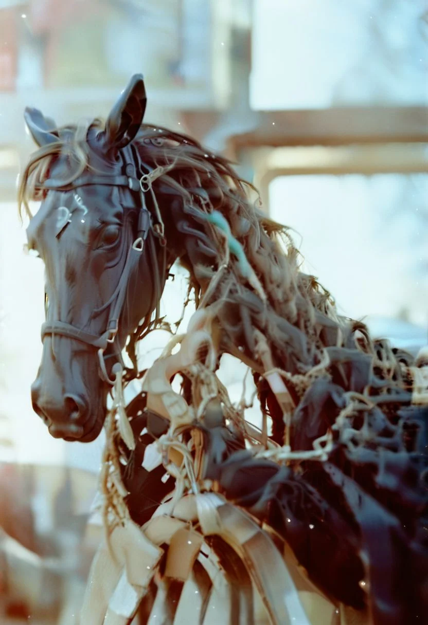 c41_hasselblad_portra400, cinematic photo Documentery Photo a black horse on the beach, discovery magazine, cinematic photorealistic, 8k uhd natural lighting, raw, rich, intricate details, key visual, atmospheric lighting, 35mm photograph, film, bokeh, professional, 4k, highly detailed . 35mm photograph, film, bokeh, professional, 4k, highly detailed