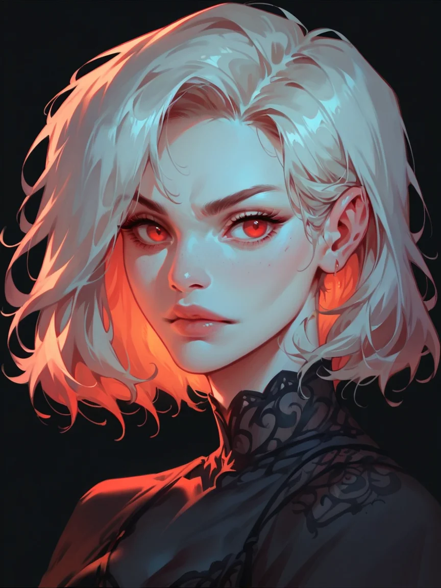score_9, score_8_up, score_7_up, score_6_up, score_5_up, score_4_up,   <lora:r3dgl0wXLP:0.6> r3dgl0w, red eyes, black background, 1girl, dark,