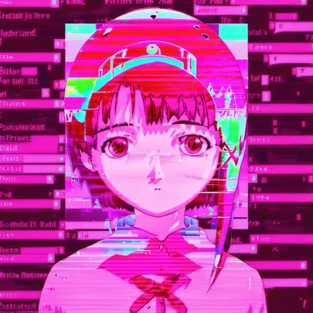 <lora:SDXLLainGlitch:1>, LainiaLain, Anime Girl, <lora:nfxlyria:0.25>, nfxlyria, Anime Girl Glitch Glitchcore, <lora:GlitchGirlModel4Actual:0.6>, GlitchBreakGirl, Anime Girl Glitch, anime