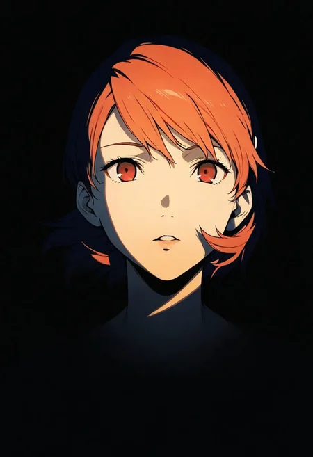 1girl,Yukari Takeba (Persona 3: The Animation), solo, dark, light, masterpiece, best quality, very aesthetic, close up, parted lips
