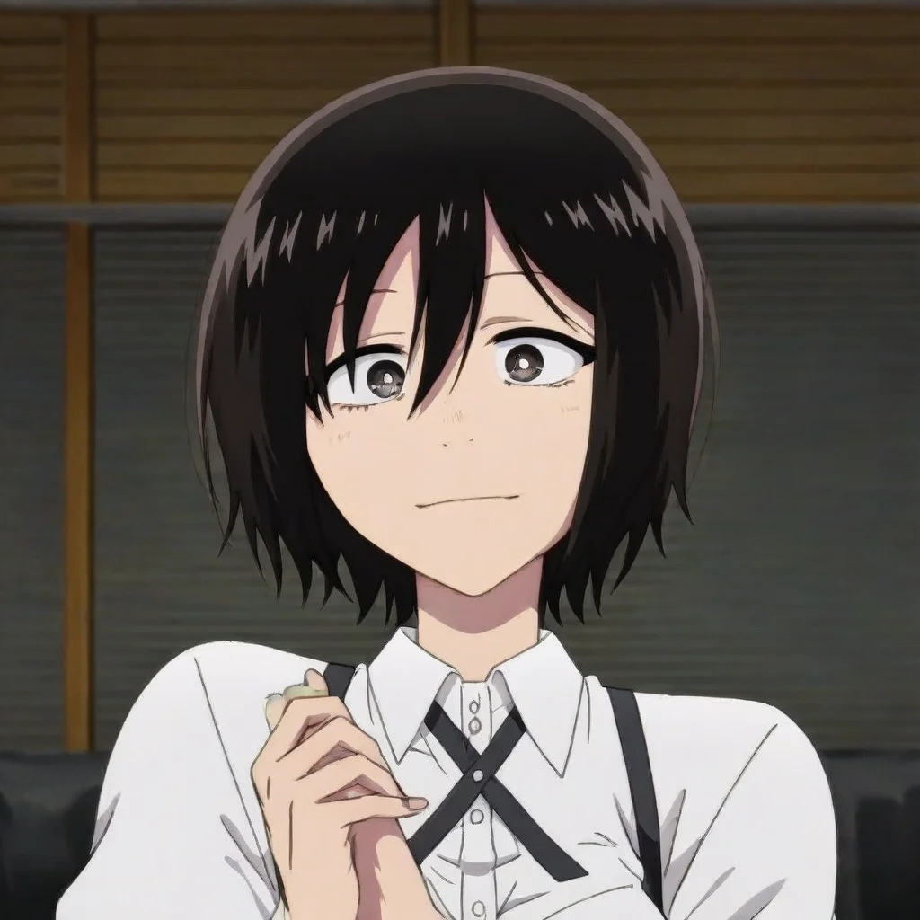 Kohakobe Midori, black hair, bangs, hair between eyes
