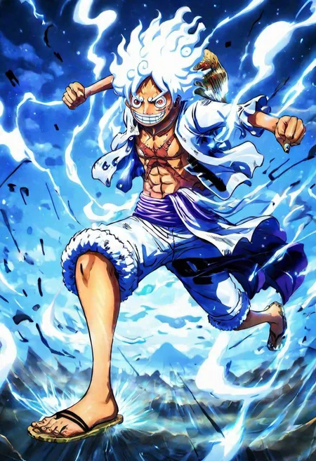 2D a 1Luffy in Wano, (best quality, masterpiece, detailed, highly detailed face) ,(high definition face:1.0),(detailed eyes:1.0) 8k,(Smilex2), (solo), amazing perspective, profesional composition ,