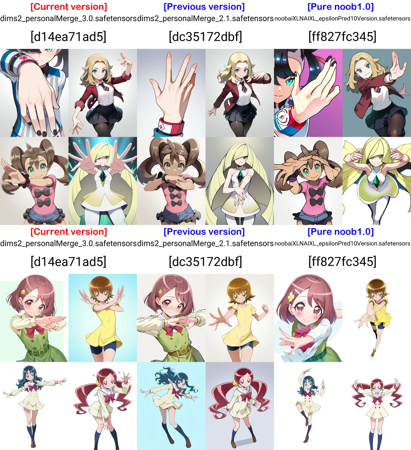 <lora:Hyper8:0.5> 1girl, solo,
marnie \(pokemon\), pokemon swsh, gym challenge uniform, long sleeves, single dynamax band,
dynamic pose, hands focus, smile,, masterpiece, best quality, amazing quality, very aesthetic, absurdres