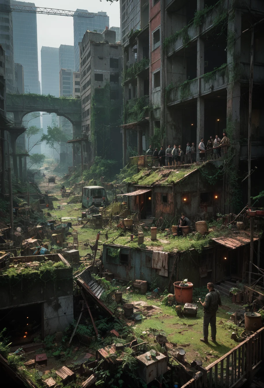 score_9,score_8_up,score_7_up,8k,,ruanyi0723,post-apocalypse,overgrown,moss,people,<lora:0723 post-apocalypse_v1_pony:1>