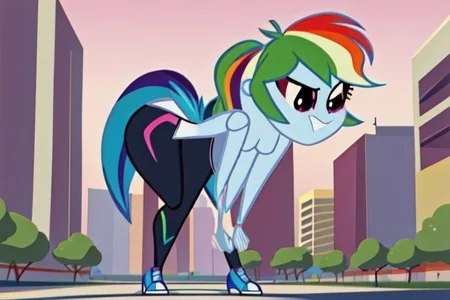 Rainbow Dash Giantess inflatable phonescreenrecording