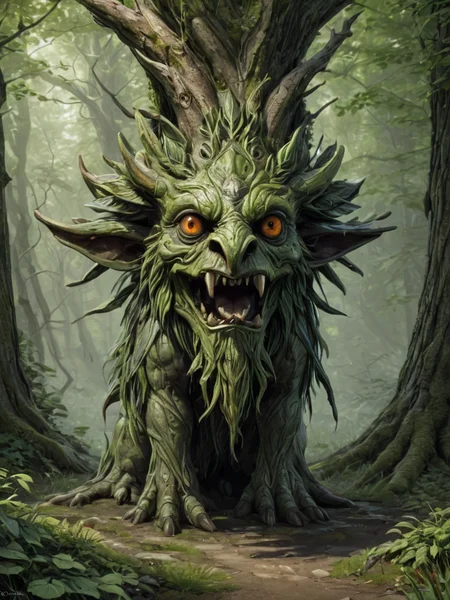 druidic creature <lora:LoromXL_Druidic_Naturalism_v1:0.6>