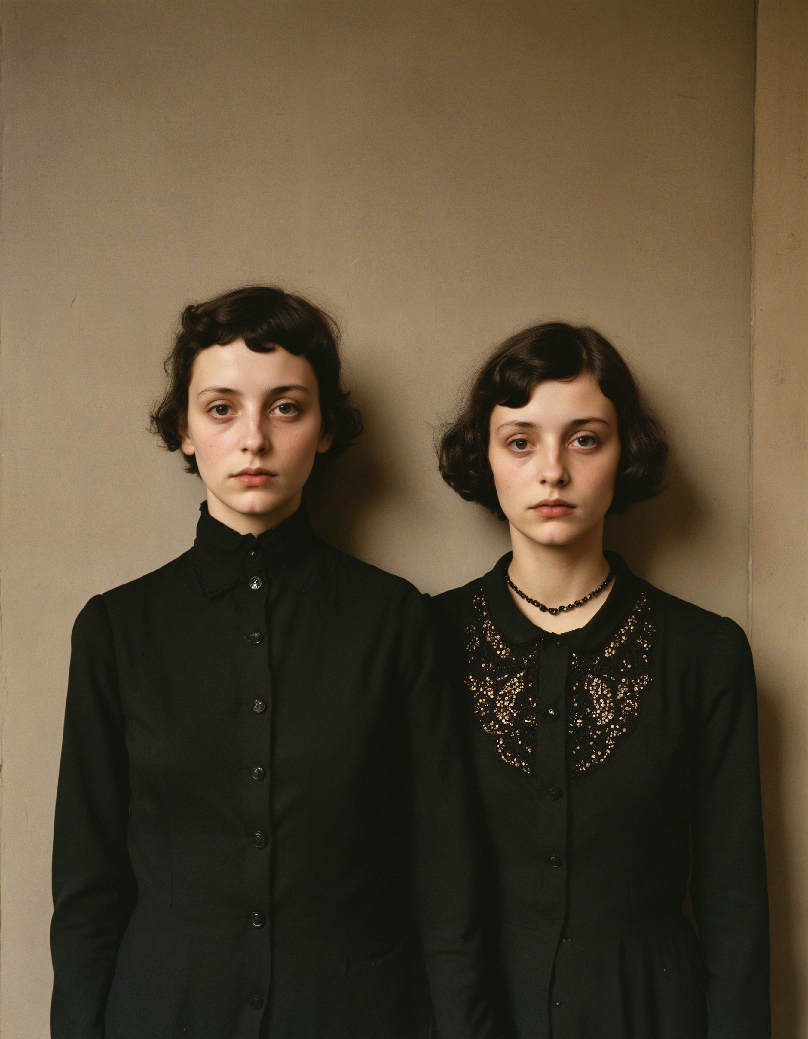 every day, I dress all black, girlfriend, by  walker evans and diane arbus,  (intricate details, masterpiece, best quality:1.4),
<lora:add-detail-xl:0.5> <lora:xl_more_art-full_v1:0.5>