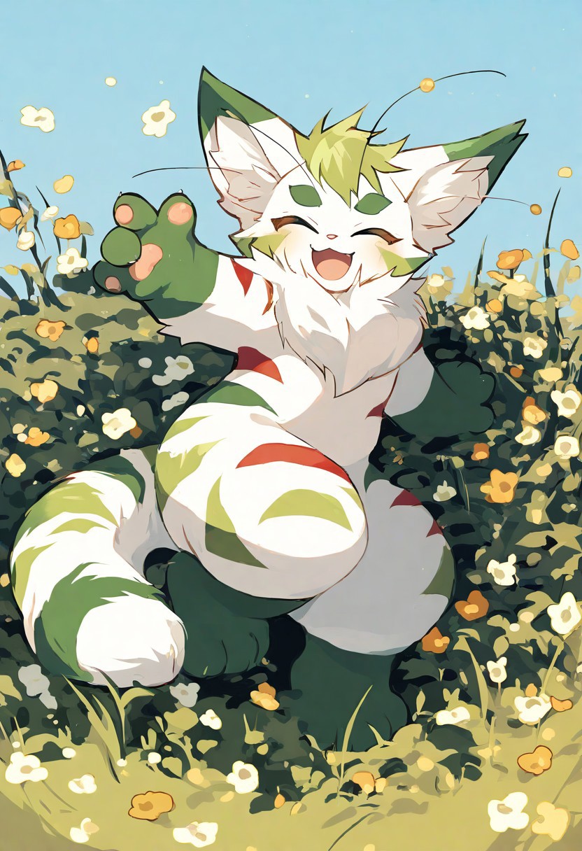 chachamaru (prime idol), r5k8m, 1boy, solo, furry, cute, kemono, masterpiece, best quality, very awa, very aesthetic, absurdres, full body