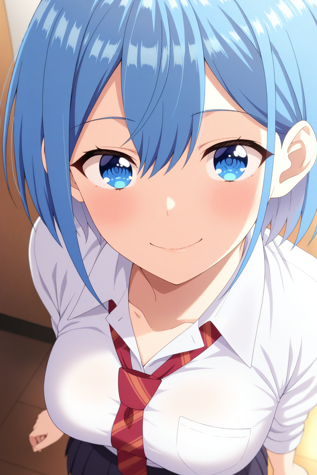 masterpiece, best quality, amazing quality, very aesthetic, absurdres, ultra detailed,
<lora:il_contrast_slider_d1 (Ð¦ÐÐÐ¢ ÐÐÐ Ð¢ÐÐÐÐ):-0.8>
 <lora:Himari Inuzuka:0.8> himari_inuzuka, 1girl,
portrait, smile,
view from above, body is visible, medium breasts are visible from under the shirt,,