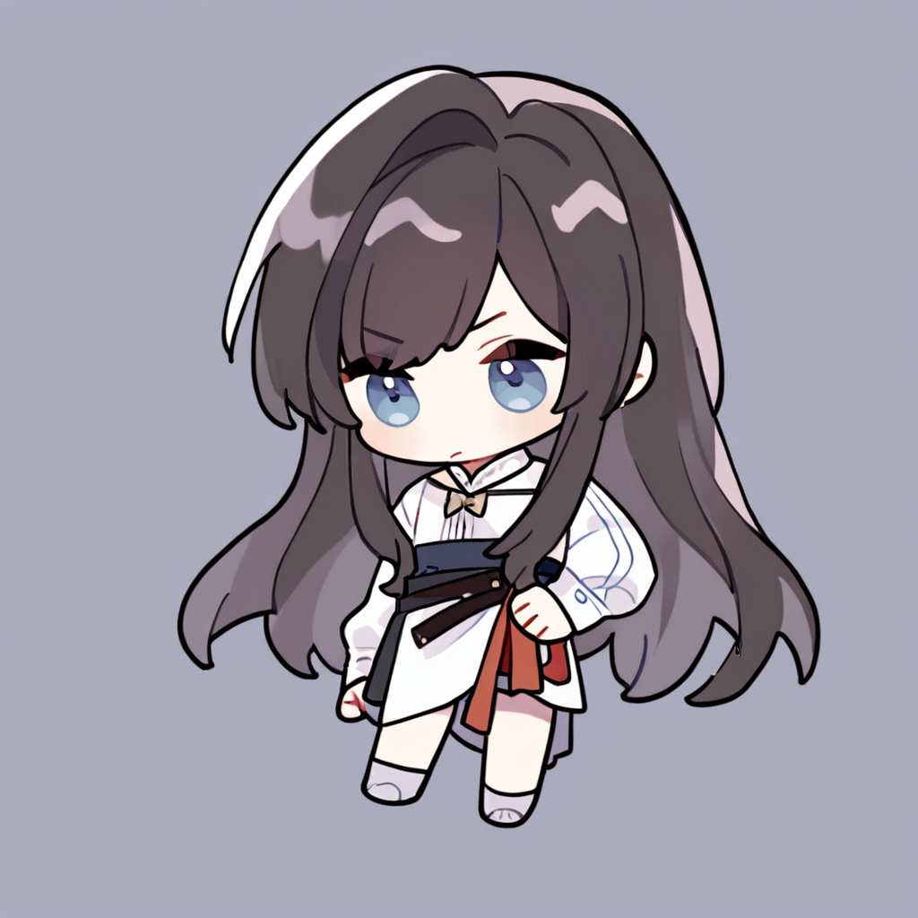 masterpiece,best quality,<lora:fat-noob05:1>,
chibi,heroine (lovebrush chronicles), 1girl,
simple background,full body,