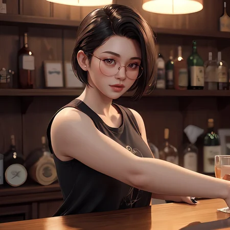 high quality 3d rendering high resolution raytracing of 1girl cute <lora:alex_chen:1> alex_chen, short hair
cleaning a bar, medium shot
black glasses <lora:weight_slider_v2:1.1> fHandDetail