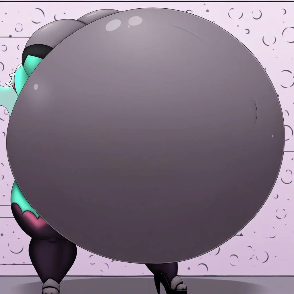 belly size bigger than main body)), (gigantic belly:2.0), goddess, verosika mayday from helluva boss
