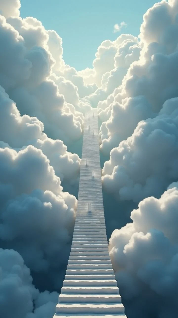 A surreal image of a staircase that spirals into the clouds, disappearing into the sky, with doors floating at random intervals along the path.
, <lora:aidmaImageUpgrader:0.25> aidmaimageupgrader ,
<lora:aidmaHyperRealismV0.2:0.7> aidmahyperrealism