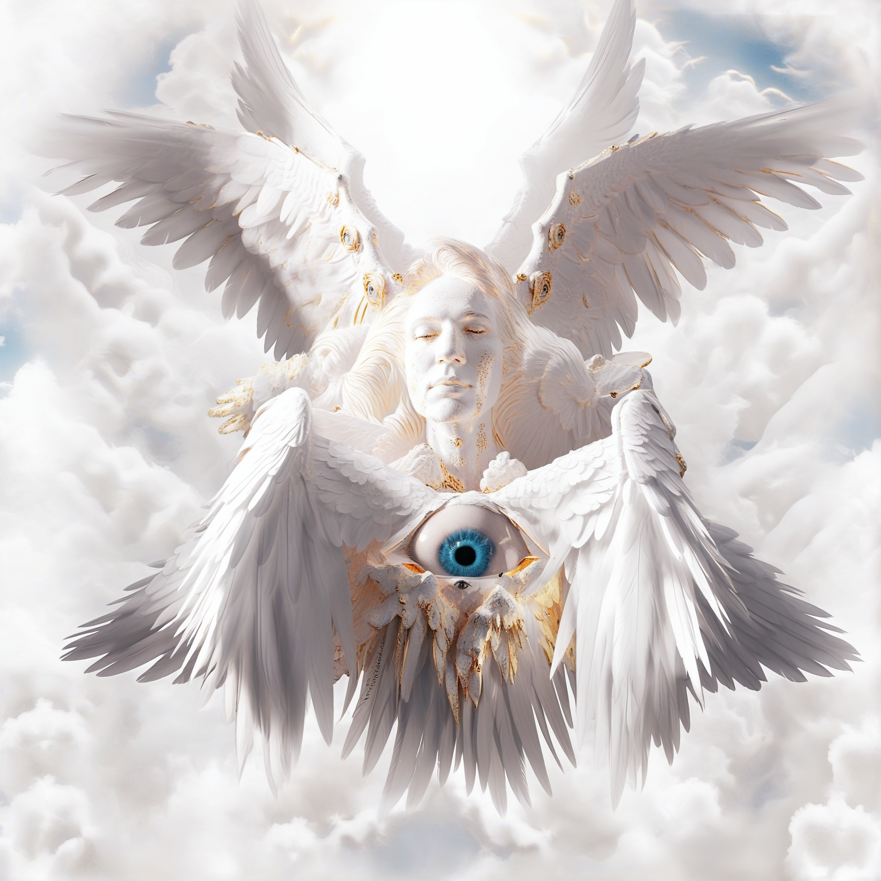 beautiful cherubim, feather wings, golden heaven, blue sky, mist, biblically accurate angel, biblaccurang, masterpiece, bokeh, realistic, detailed
<lora:biblaccurang_lora_sdxl:0.85>