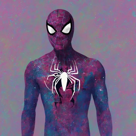 <lora:SDXL_Glittery_Portraits_Sa_May_V5:1> Glittery spiderman