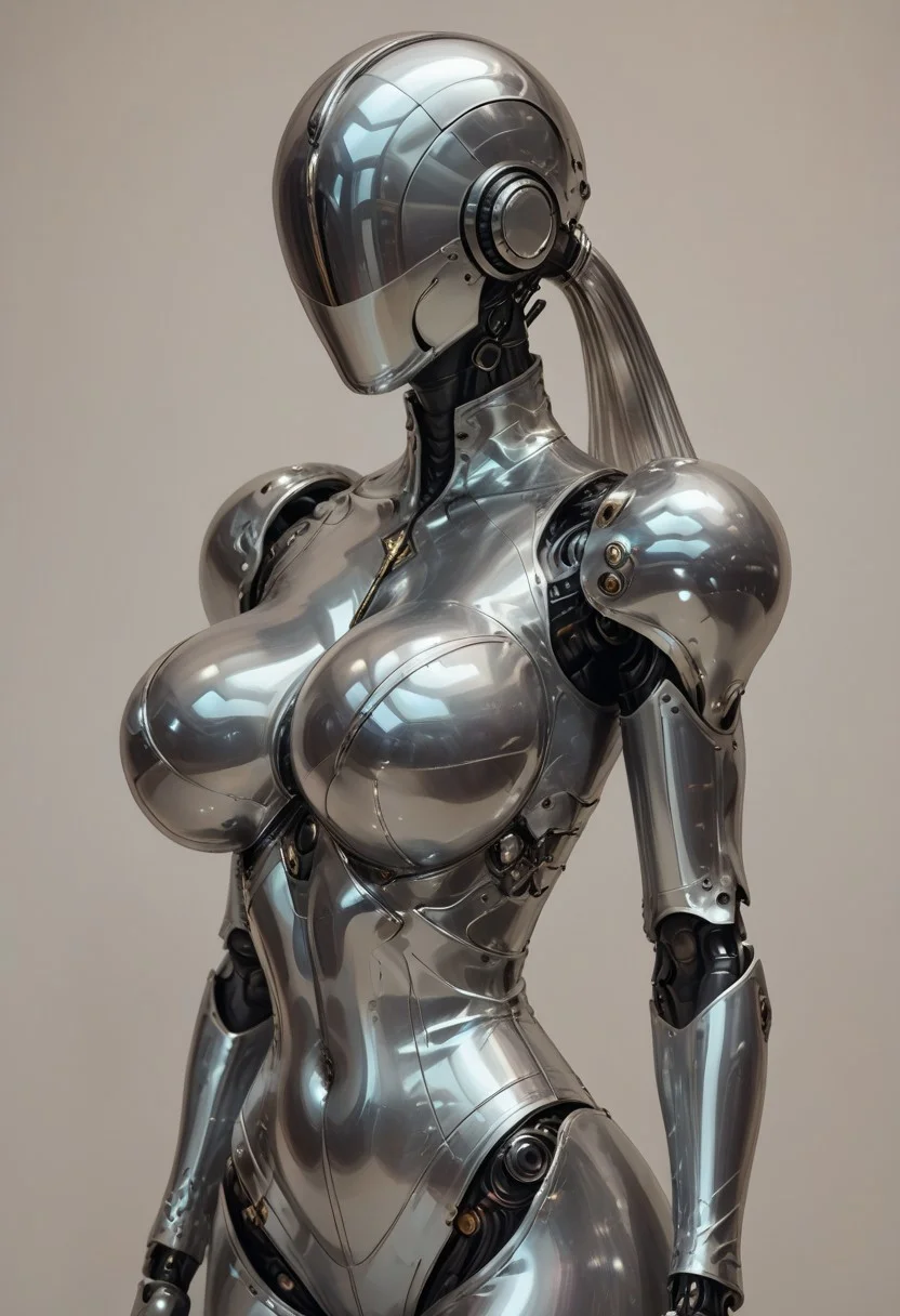 score_9, score_8_up, score_7_up, rating_safe, concept art, semi-realistic, 1girl, solo.
Young beautiful face, fit body,
(Big breast), (round breasts:1.5),
FaceLessMask, Faceless, Eyeless, Mask.
Robot mask, Chrome mask.
