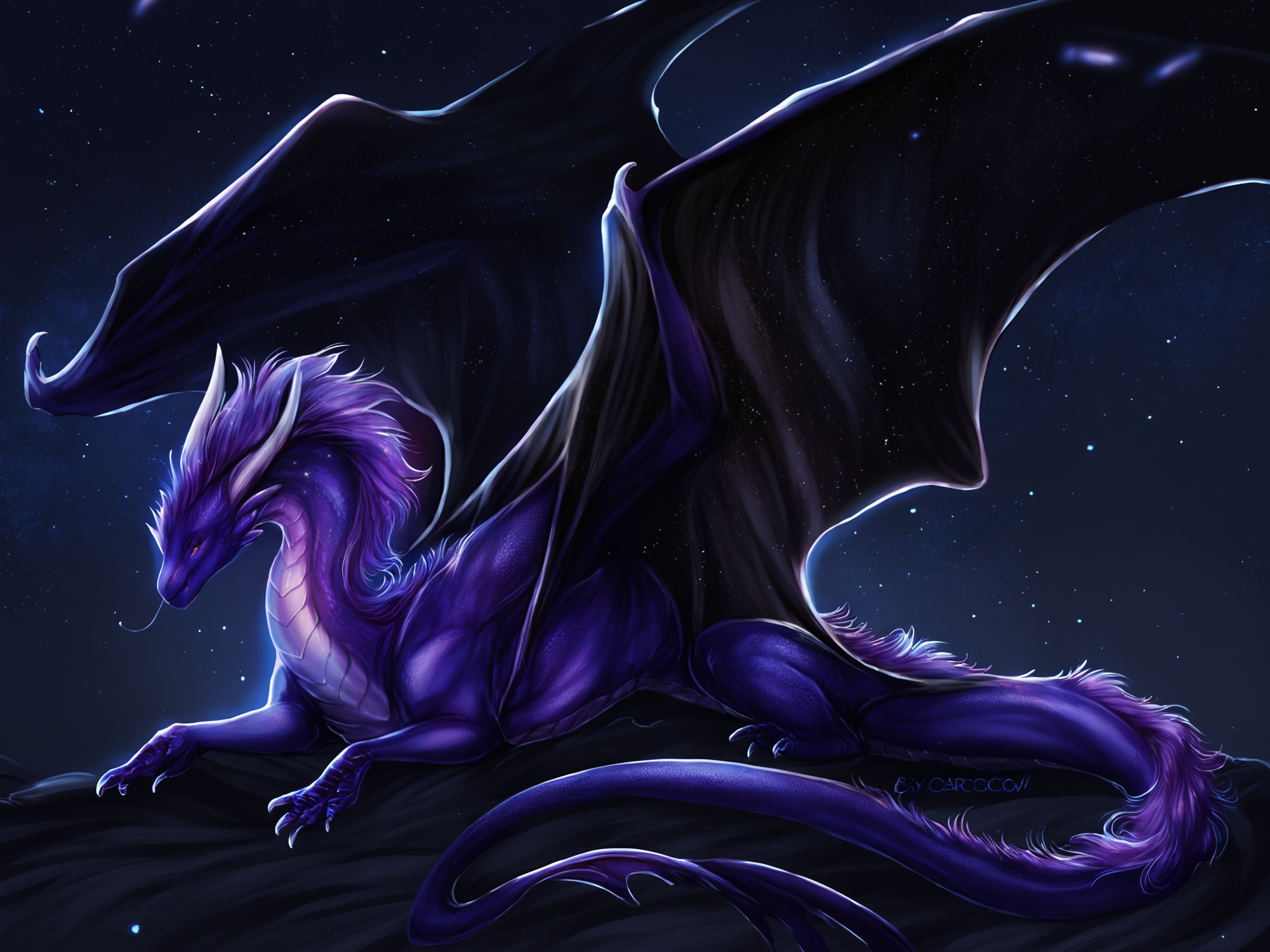 zPDXL3,feral dragon,detailed scales,starry sky,<lora:Expressive_H:1>,<lora:Isvoc_Style:0.9>,by_isvoc,