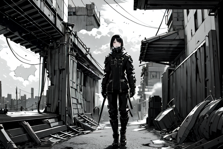 highly insanely detailed, masterpiece, top quality, best quality, highres, 4k, 8k, RAW photo, (very aesthetic, beautiful and aesthetic),  
tsutomu nihei,nihei_tsutomu,blame!,blame gakuen!,abara,TNstyle,sidonia_no_kishi,steam,foggy,smoke,mist,gauna,gauna mech,letterboxed,star \(sky\),starry sky,buildings,machinery,light particles,clouds,bones,air conditioner,walkway,bridge,lantern,concrete walls,metal walls,fence,cables,tubes,industrial pipes,wire,ventilation fan,ventilation shaft,dark sky,black sky,toha heavy industries,tentacles,drainpipe, 
<lora:ABARA:0.5>, 
(1girl:1.3), 
solo focus, 
Caribbean,dark tunnel,china street,âââ
