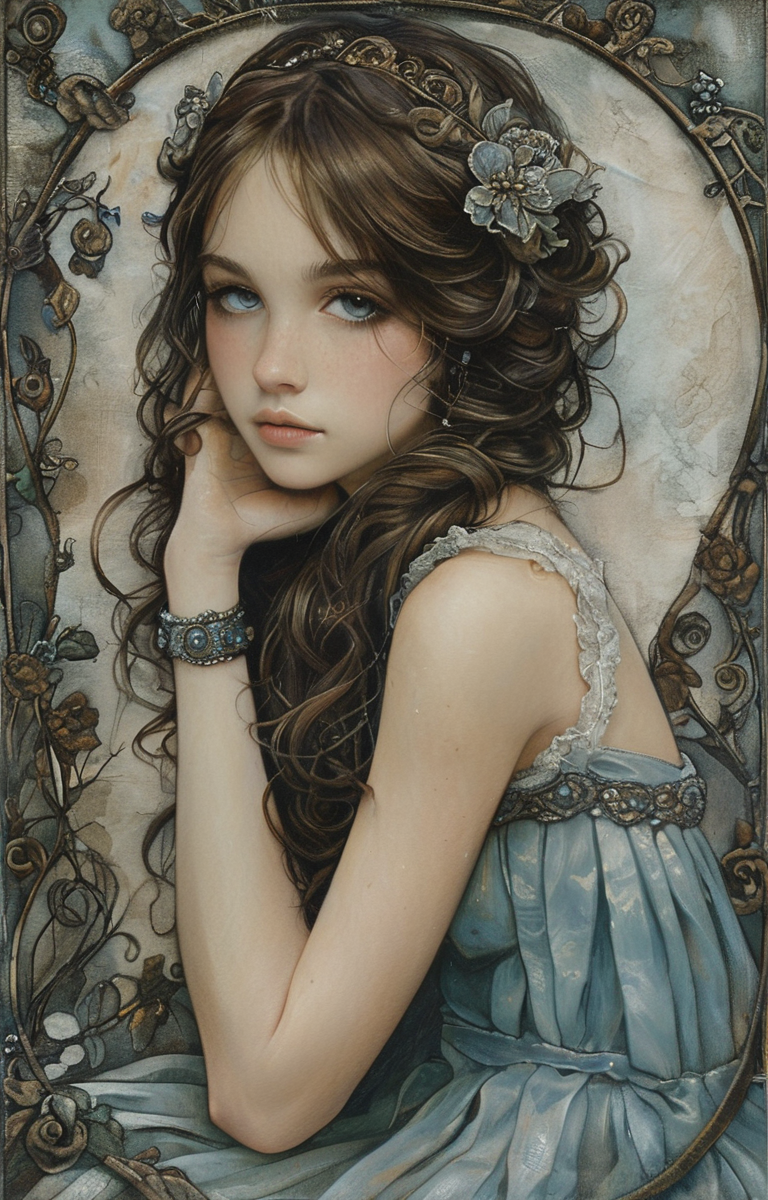 masterpiece,best quality,<lora:tbh220-sdxl:0.9>,illustration,style of Jessica Galbreth portrait of idolmaster cinderella girls,