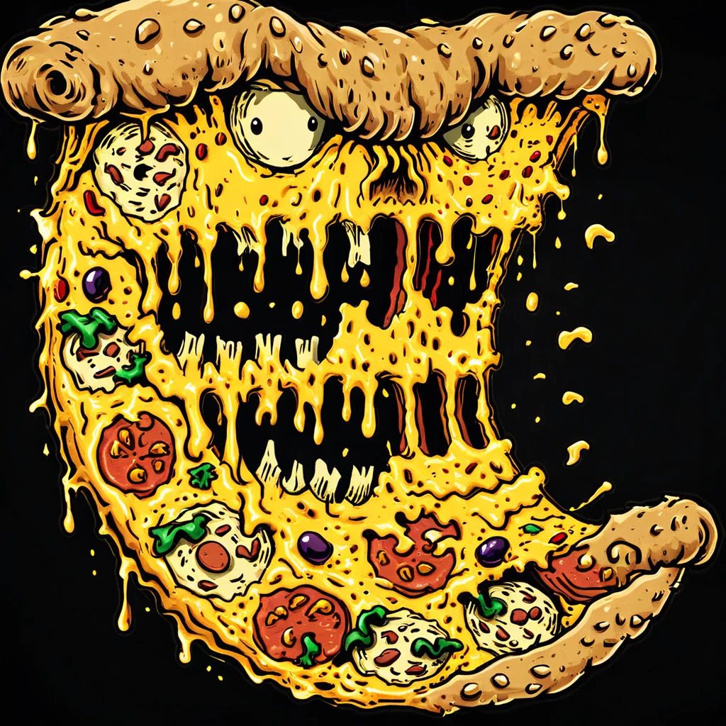 <lora:monster_foodXL:0.8>,monster_food, masterpiece,high resolution,detail,
pizza, food, no humans, food focus, pizza slice, solo, cheese, open mouth,pizza slice monster