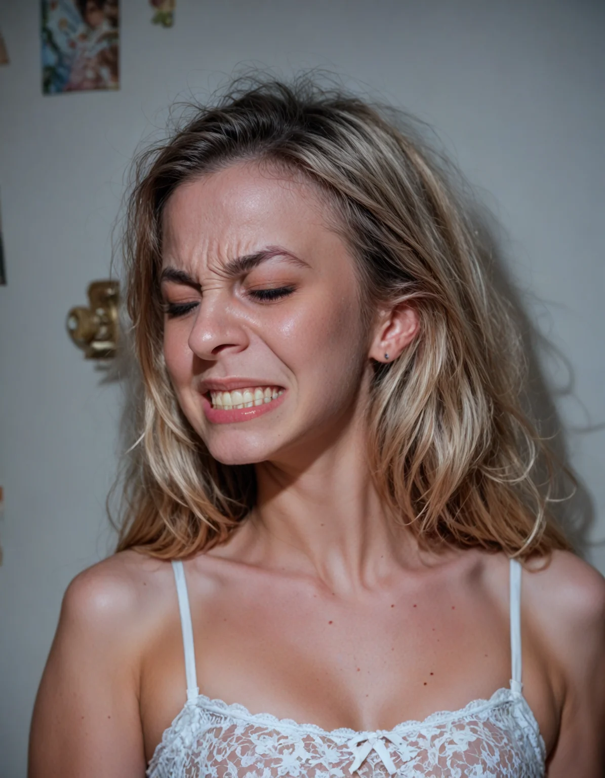score_9, score_8_up, score_7_up, score_6_up BREAK photo of
<lora:Hyper-SDXL-8steps-lora:1>
portrait of an awkward nerd getting their class photo taken, grimacing expression <lora:grimacing_pony_v1:1.0>
,real life photo, 35mm photograph, film grain
<lora:AmateurStyle_v1_PONY_REALISM:0.7>