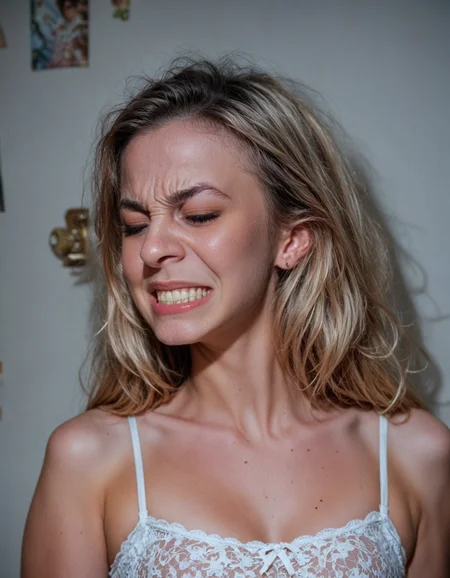 score_9, score_8_up, score_7_up, score_6_up BREAK photo of
<lora:Hyper-SDXL-8steps-lora:1>
portrait of an awkward nerd getting their class photo taken, grimacing expression <lora:grimacing_pony_v1:1.0>
,real life photo, 35mm photograph, film grain
<lora:AmateurStyle_v1_PONY_REALISM:0.7>