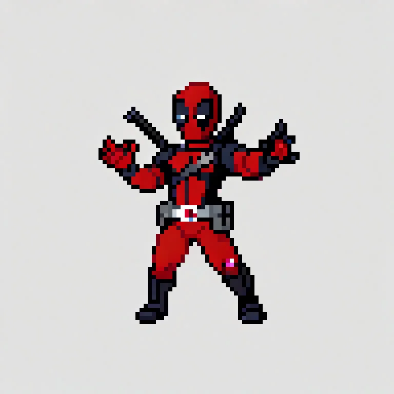 deadpool
 <lora:pk_trainer_xl_v1-1:0.8>
 simple background