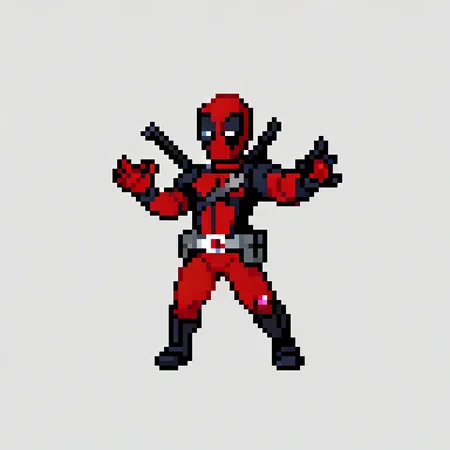 deadpool
 <lora:pk_trainer_xl_v1-1:0.8>
 simple background