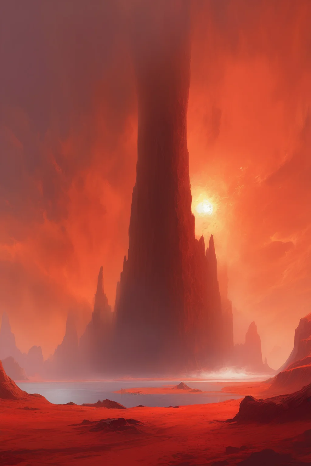 <lora:Noah Bradley Style:1>Noah Bradley Style - an island called Erytheia located at the farthest western edge, where the sun god Helios Hyperion would return after a hard day's work. The island was known as the Red Land and was shrouded in thick fog comic style, 16k,