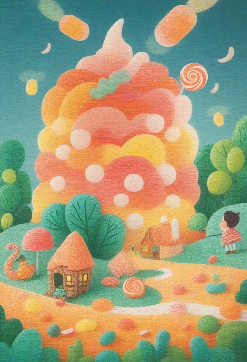 candy book, Children's Illustration Style